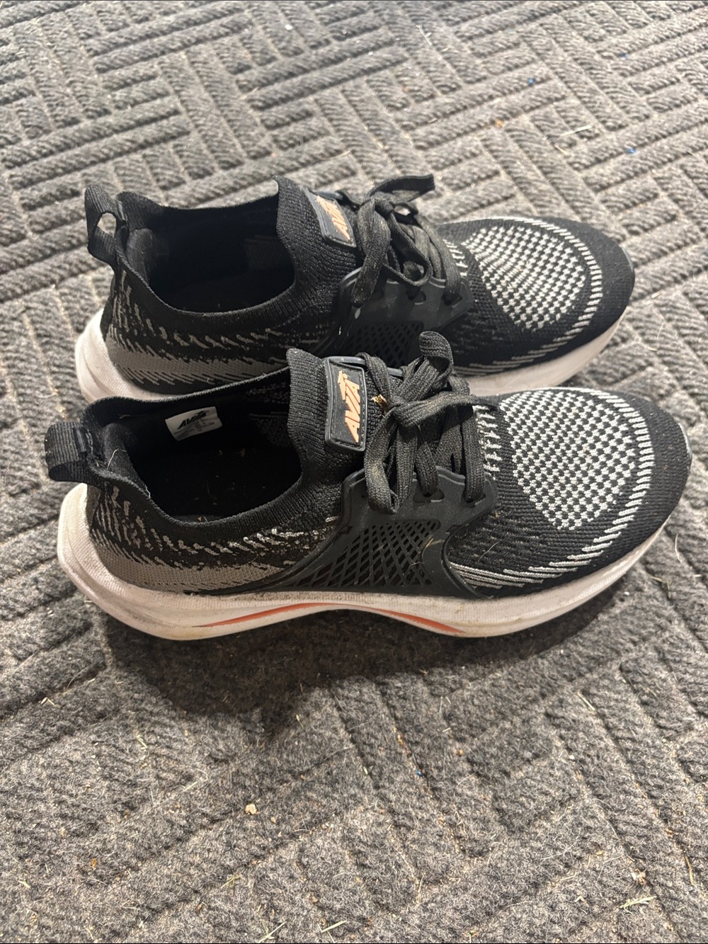 Women’s Black Knit Athletic Sneakers - Lightweight Comfort